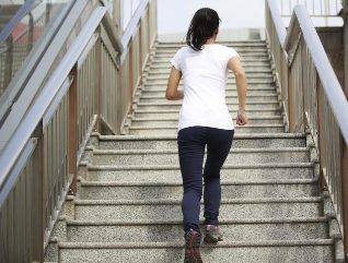 the stairs instead of the elevator